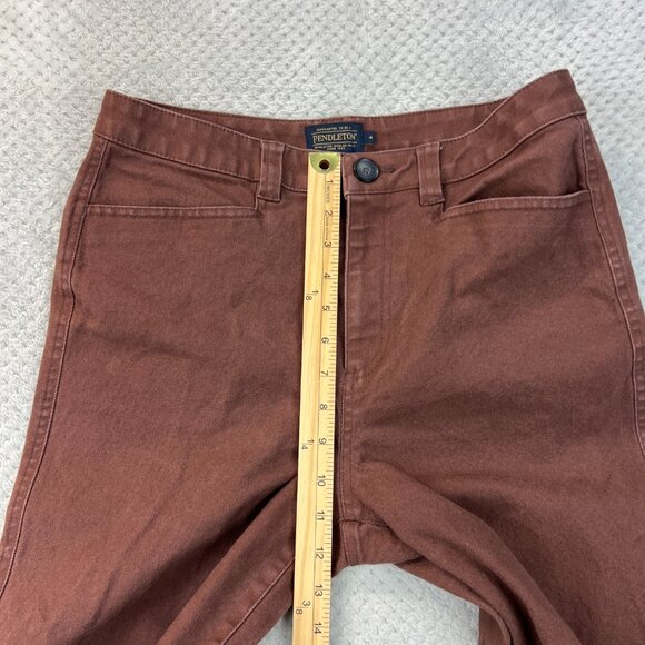 Pendleton Womens High Waist Canvas Crop Pant Duck Cloth Wide Leg Sz 4 - Picture 13 of 15